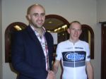 Chris Beattie recieves Club Champion's jersey.